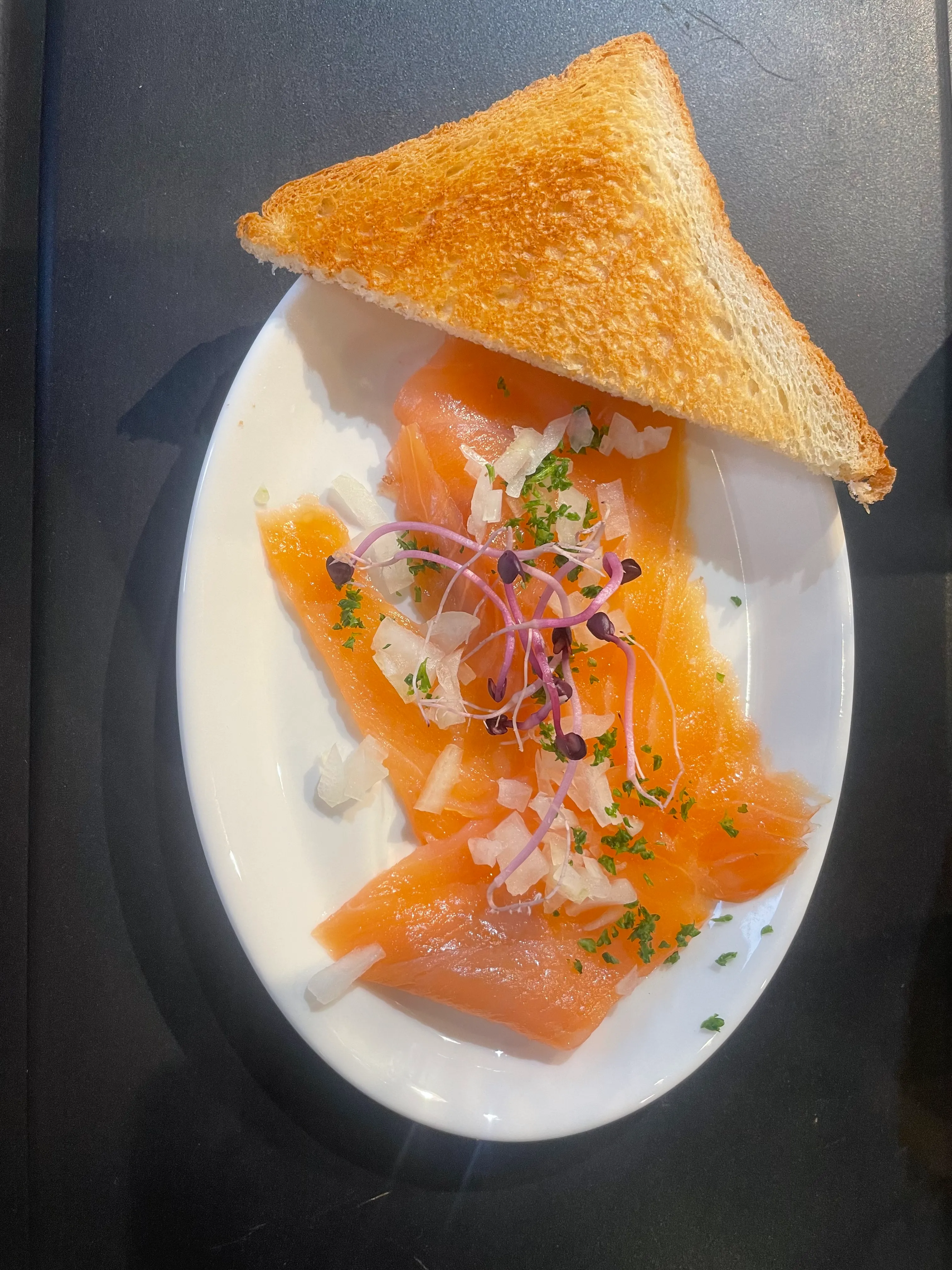 Klein gerecht voor een walking dinner